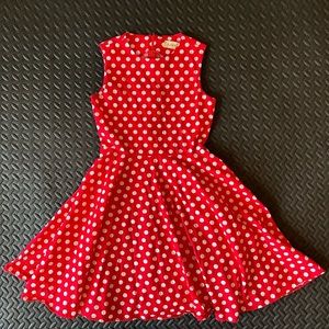 Kate Kaslin Red & White Polka Dots Dress
